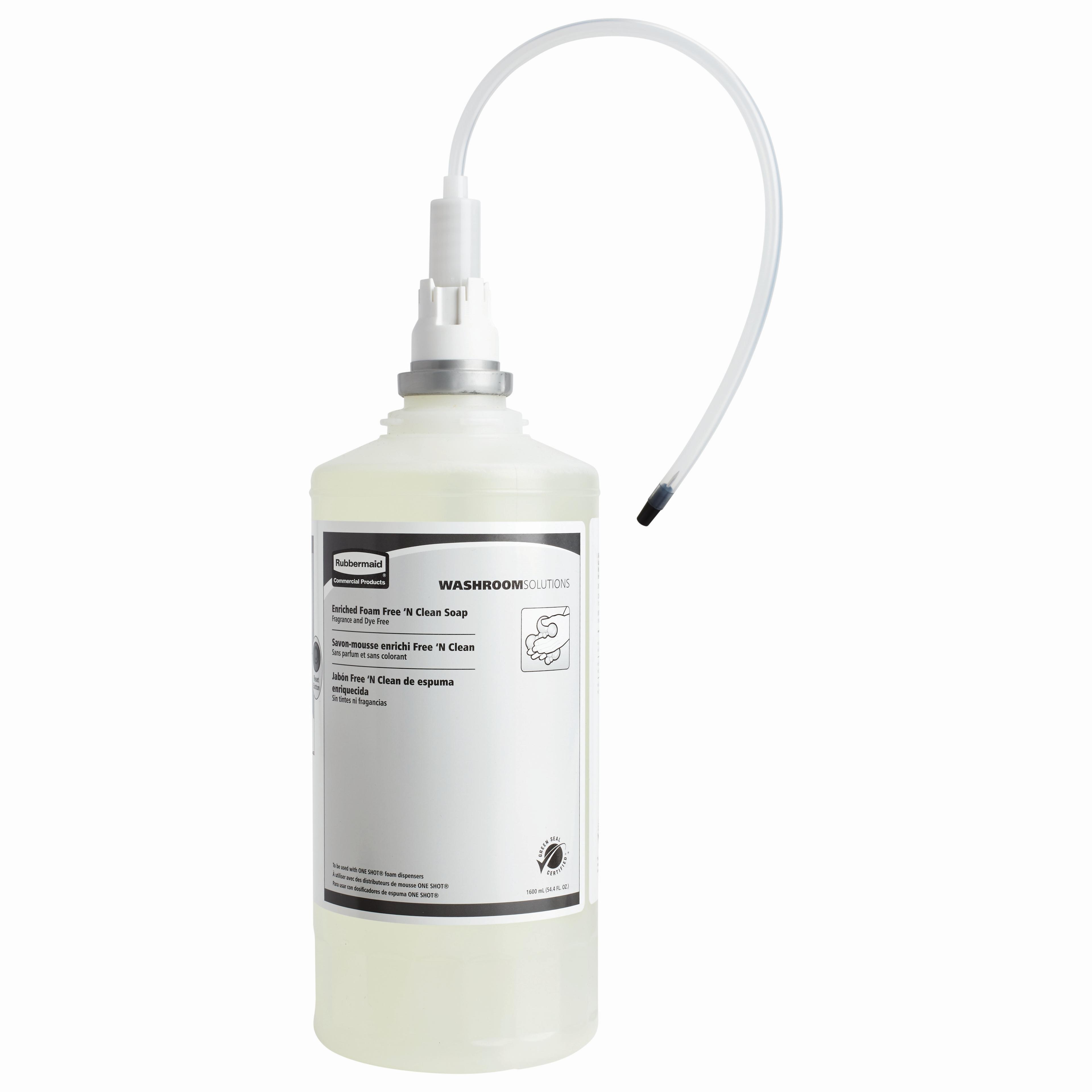 OneShot® Hand Soap Foam 1.6 L Unscented Fragrance Free White Dye Free 4/Case