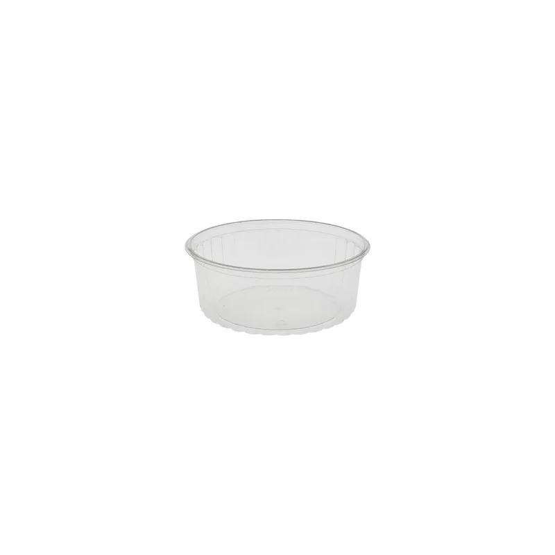 Mini Cream Pie Container 32 OZ 6.83X2.61 IN PET Clear Round Fluted 300/Case