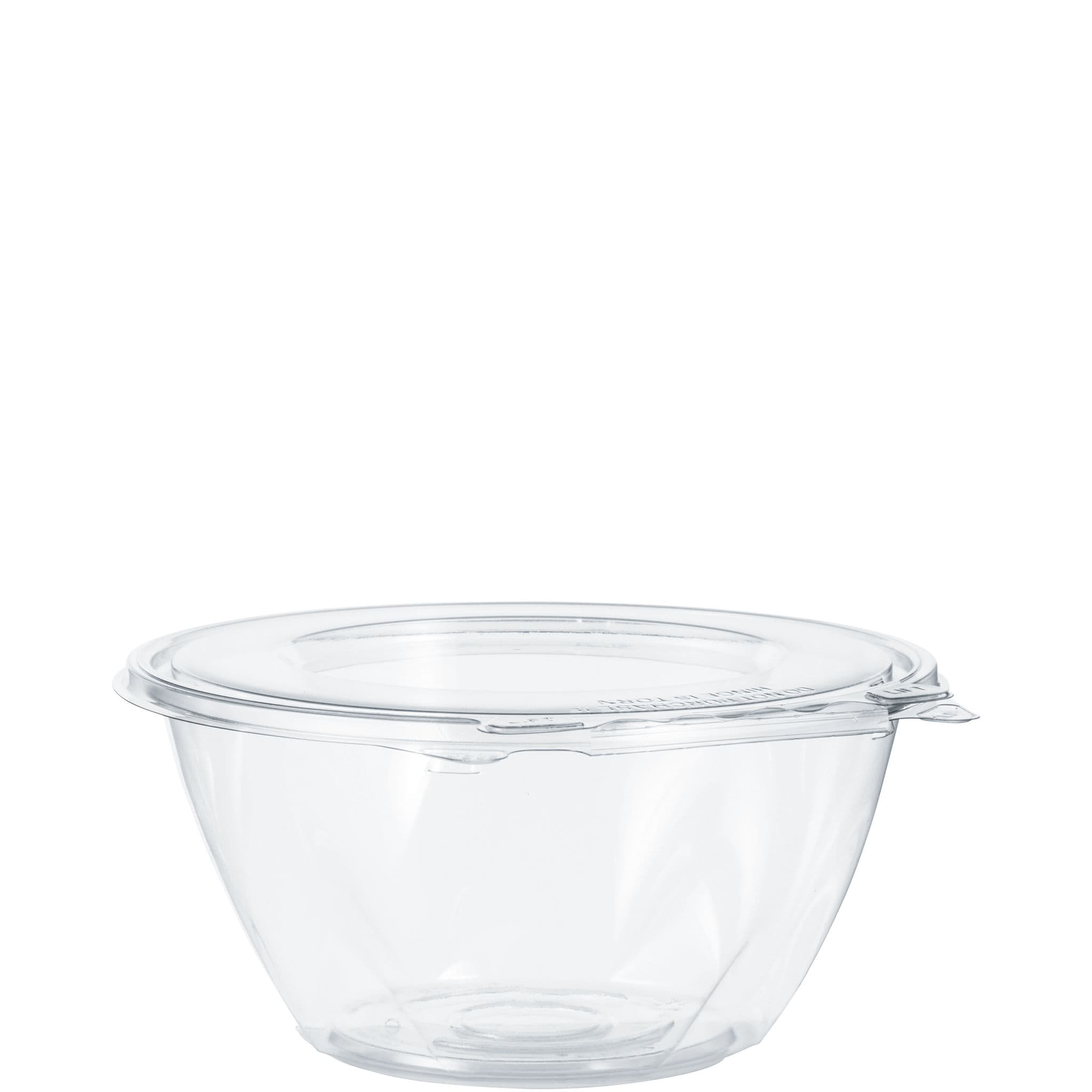 Dart® Safeseal™ Cold Bowl & Lid Combo With Flat Lid 32 OZ PET Clear 50 Count/Bag 3 Bags/Case 150 Count/Case