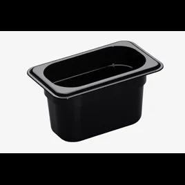 Camwear® Food Pan 1/9 Size 4 IN 28.8 OZ Black 1/Each