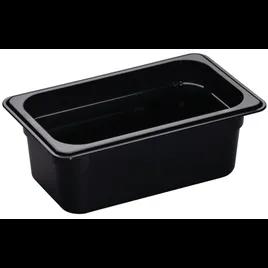 Food Pan 4X0.25 IN Black PC 1/Each