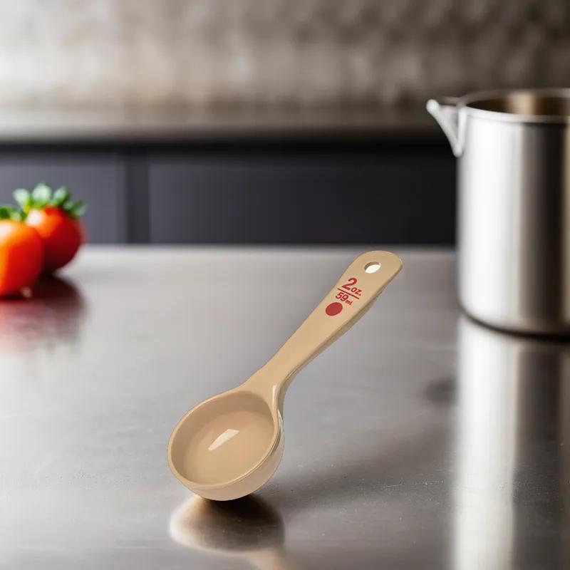 Measuring Spoon 2 OZ PC Beige Short Handle 1/Each