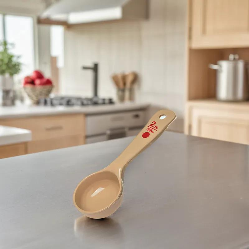 Measuring Spoon 2 OZ PC Beige Short Handle 1/Each