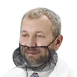 Beard Cover 10 IN Black Nylon With Elastic Net 100/Box