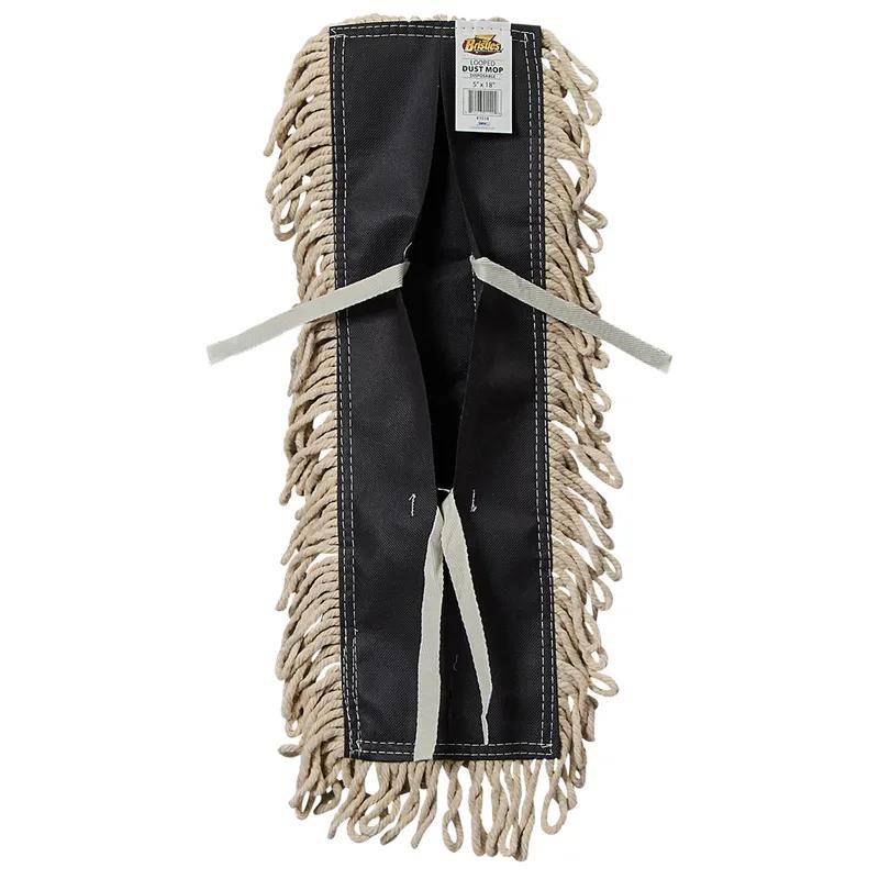 Bristles Dust Mop 18X5 IN White Synthetic Fiber 4PLY Loop End Disposable 1/Each