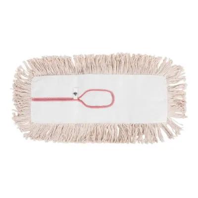 Bristles Dust Mop 18X5 IN White Synthetic Fiber 4PLY Loop End Disposable 1/Each