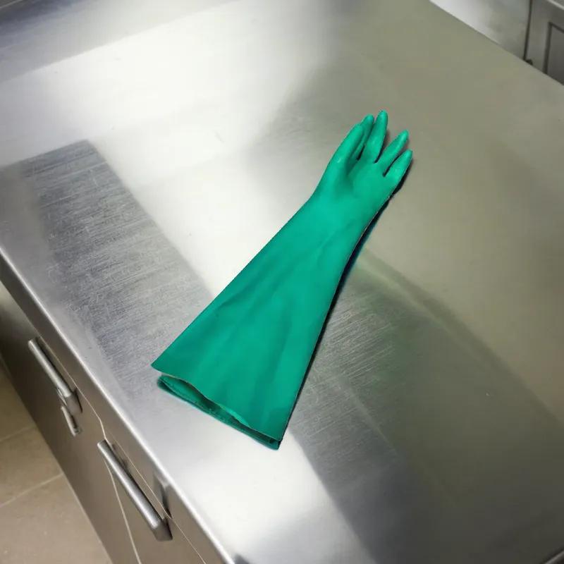 Gloves XL 17 IN Green Nitrile Rubber Disposable 1/Pair
