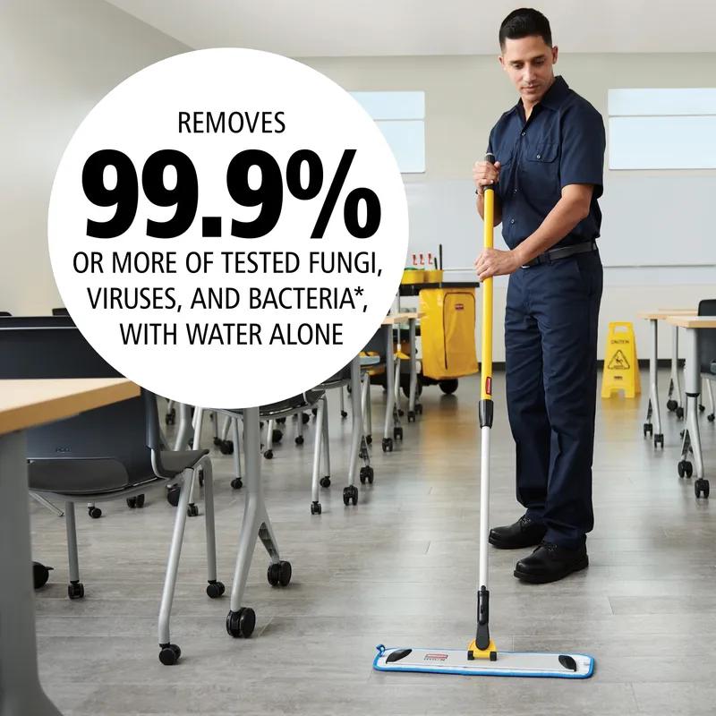 Hygen™ Damp Mop 18X5 IN Blue Microfiber High Performance 1/Each