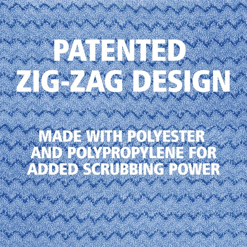 Hygen™ Damp Mop 18X5 IN Blue Microfiber High Performance 1/Each