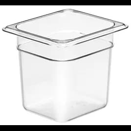 Camwear® Food Pan 1/6 Size 2.4 QT Clear PC 1/Each