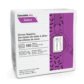 Cascades PRO Dinner Napkins White Paper 2PLY 3000/Case