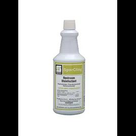 SparCling® Mint Restroom Cleaner One-Step Disinfectant 1 QT Multi Surface Acidic RTU Hydrochloric Acid 12/Case