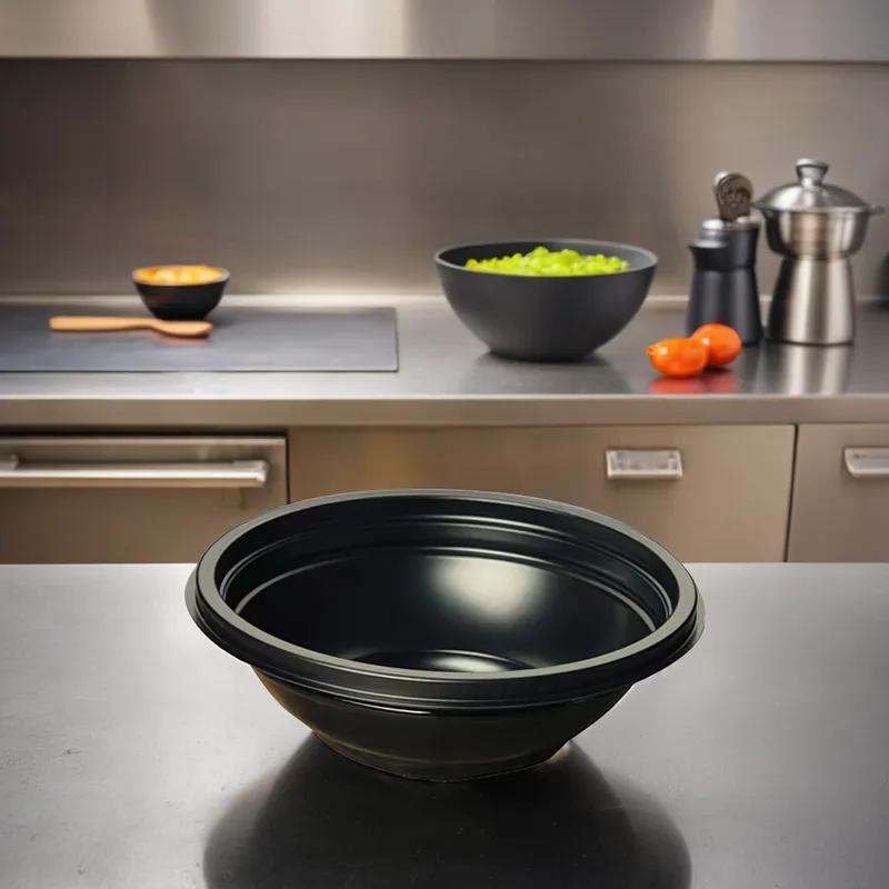 Bowl 16 OZ PET Black 200/Case