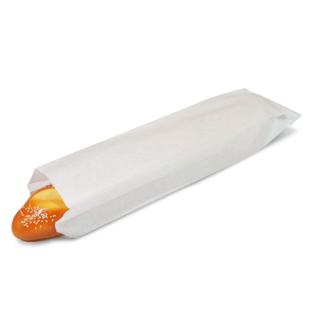 Hoagie & Sub Bag 4X2X16 IN Kraft Paper White Gusset 2000/Case