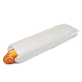 Hoagie & Sub Bag 4X2X16 IN Kraft Paper White Gusset 2000/Case