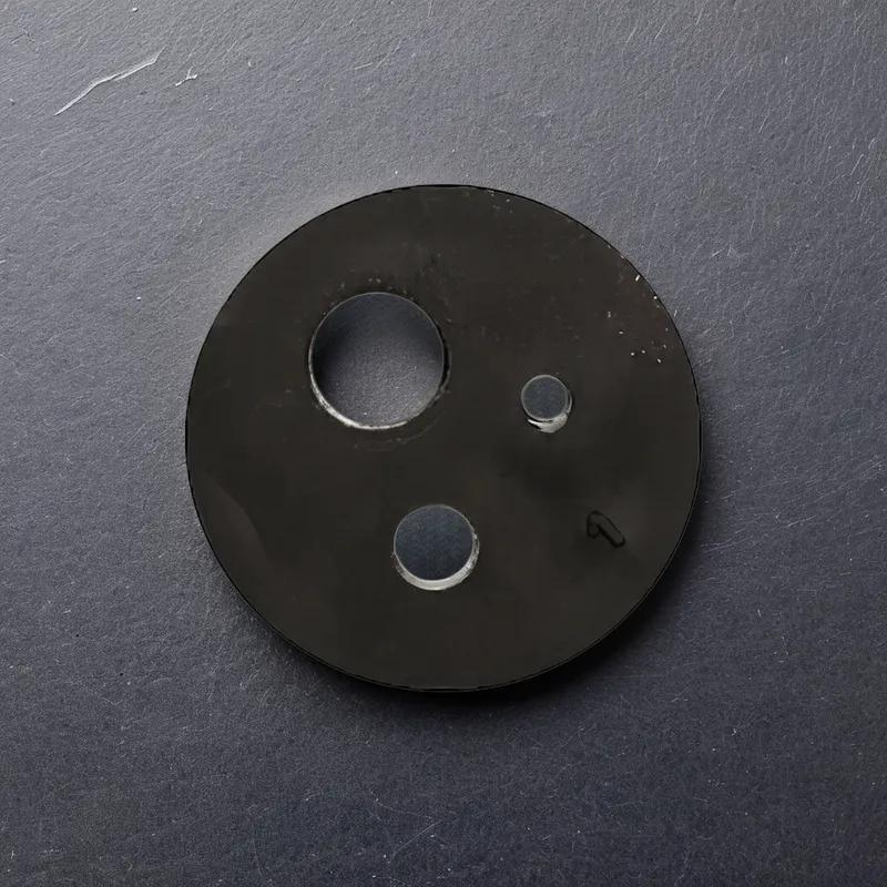 Peg Hook Shams Rubber Black 20/Pack