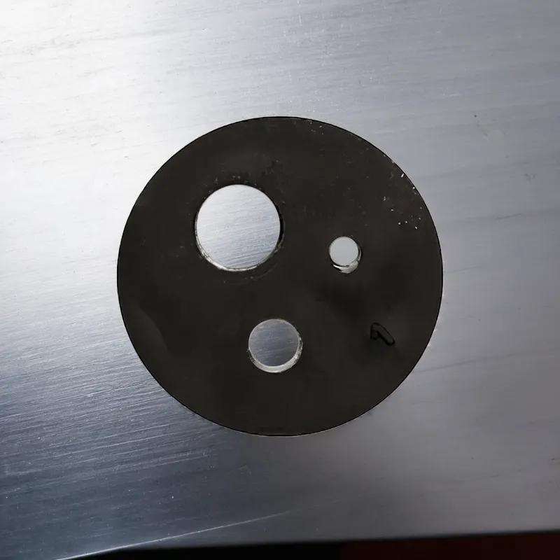 Peg Hook Shams Rubber Black 20/Pack