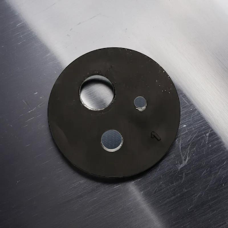 Peg Hook Shams Rubber Black 20/Pack