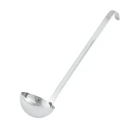 Ladle 10 IN 8 OZ Stainless Steel Hookless Handle Heavy Duty 1/Each