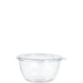 Dart® Safeseal™ Bowl & Lid Combo With Flat Lid 16 OZ PET Clear Round 60 Count/Pack 4 Packs/Case 240 Count/Case