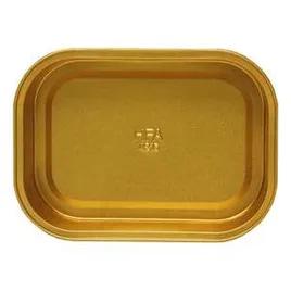 Take-Out Container Base 6.375X4.625X1.25 IN Aluminum Black Gold Oblong 300/Case