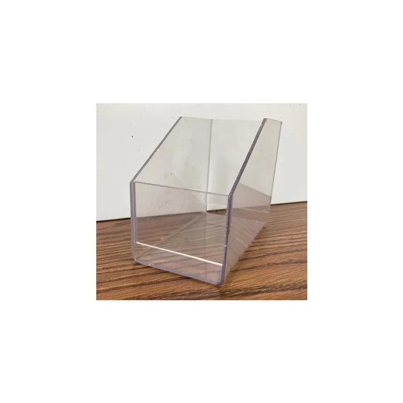 Storage Bin 7X7X6 IN Clear Plastic 2/Case