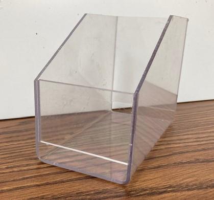 Storage Bin 7X7X6 IN Clear Plastic 2/Case