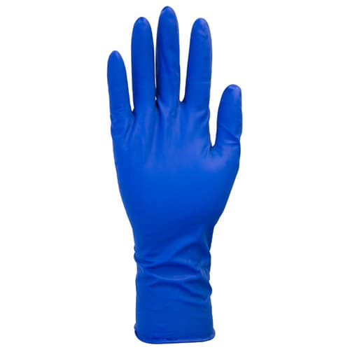 Safety Zone® Gloves XL Blue 13MIL Latex Powder-Free Premium 50 Count/Box 10 Box/Case