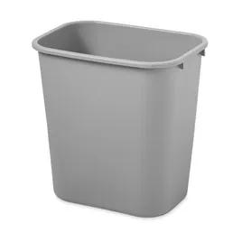 Trash Can 14.5X10.5X15 IN 7 GAL 28 QT Gray Rectangle Resin Deskside 1/Each