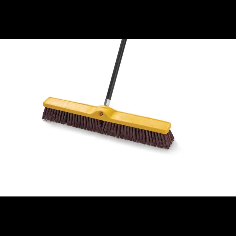 Mop Handle Black Wood Threaded Super Self Locking 1/Each