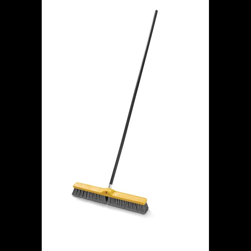 Mop Handle Black Wood Threaded Super Self Locking 1/Each