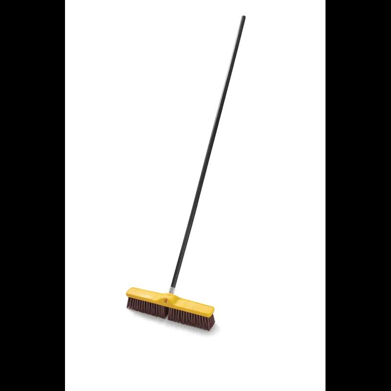 Mop Handle Black Wood Threaded Super Self Locking 1/Each