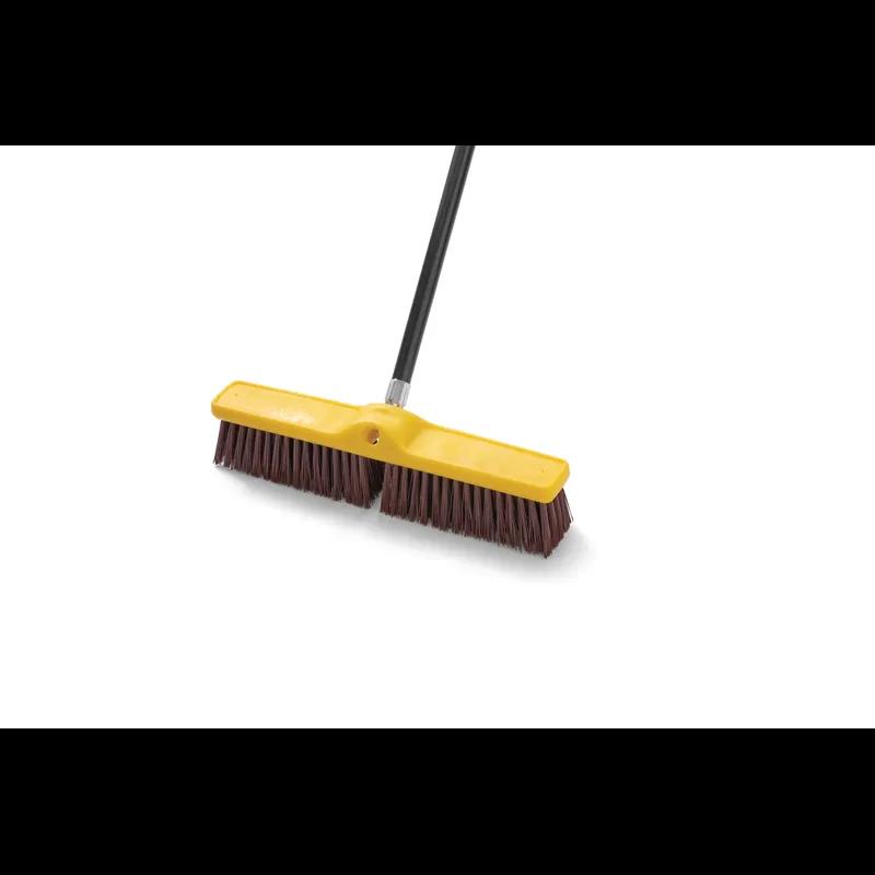 Mop Handle Black Wood Threaded Super Self Locking 1/Each