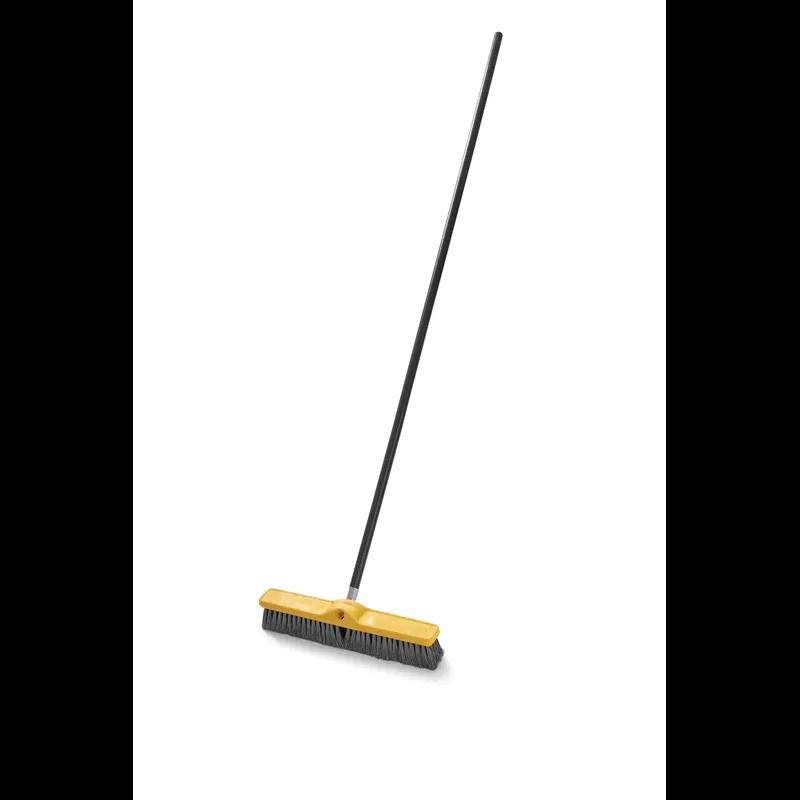 Mop Handle Black Wood Threaded Super Self Locking 1/Each