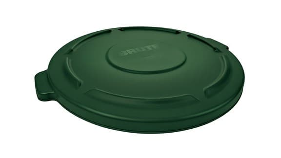 Brute® Lid 22.25X22.41X1.63 IN 32 GAL Dark Green Resin 1/Each