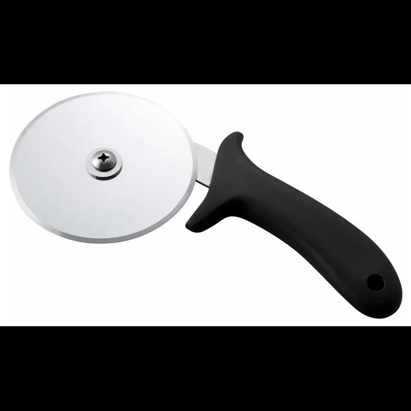 Pizza Cutter 9X4X0.625 IN Stainless Steel Black 1/Each