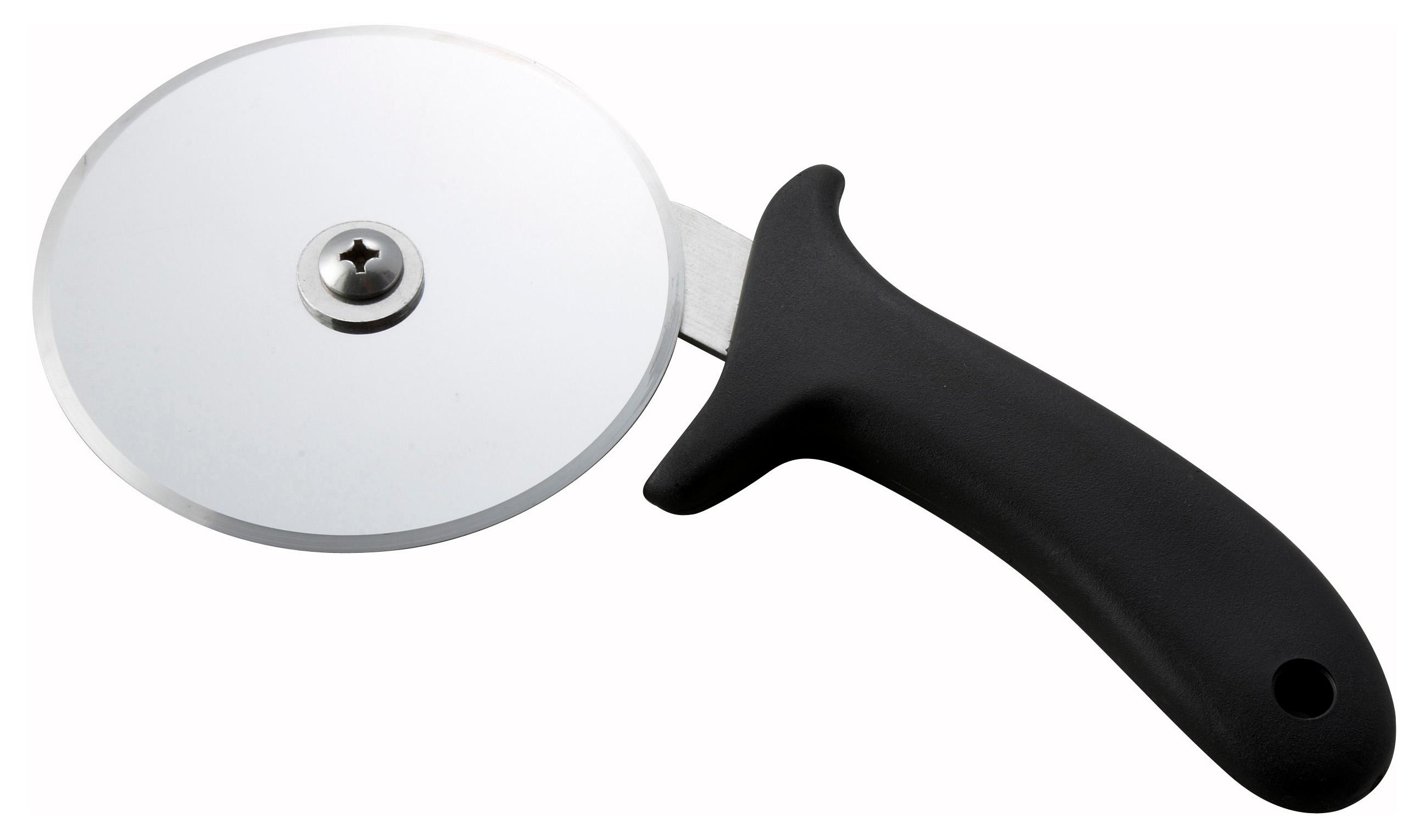 Pizza Cutter 9X4X0.625 IN Stainless Steel Black 1/Each