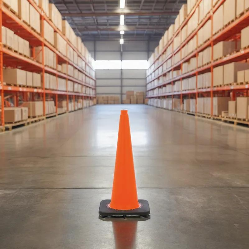 Safety Cone 28 IN Orange Slim Base 1/Each