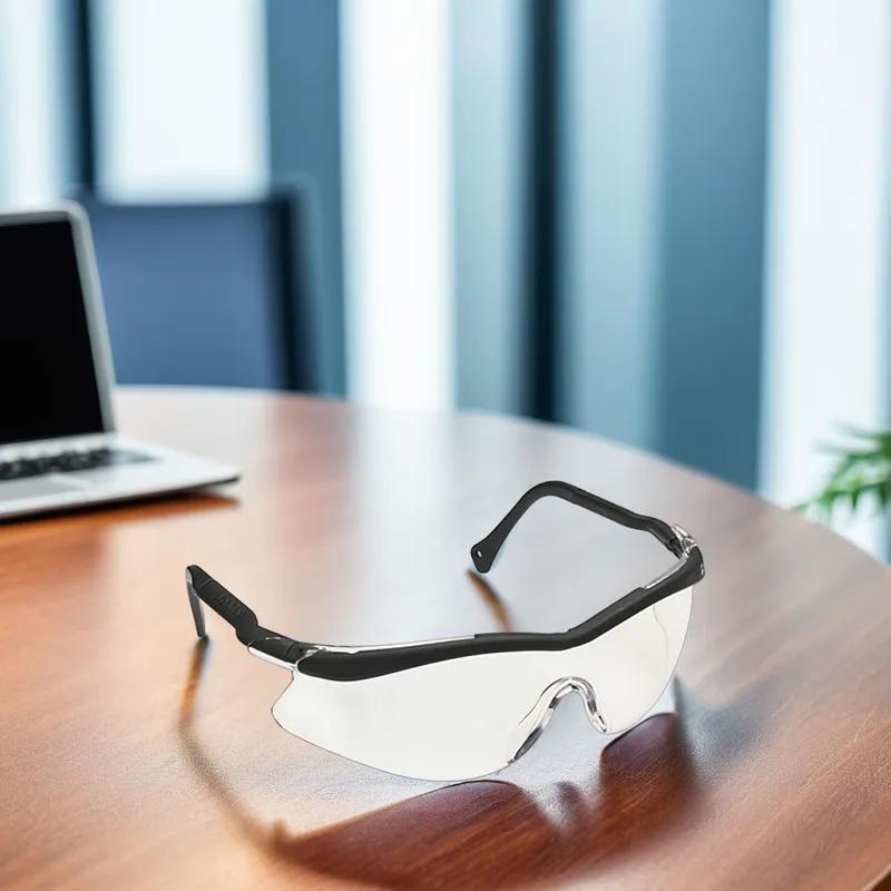 Glasses With Black Frame Clear Lens 1/Pair