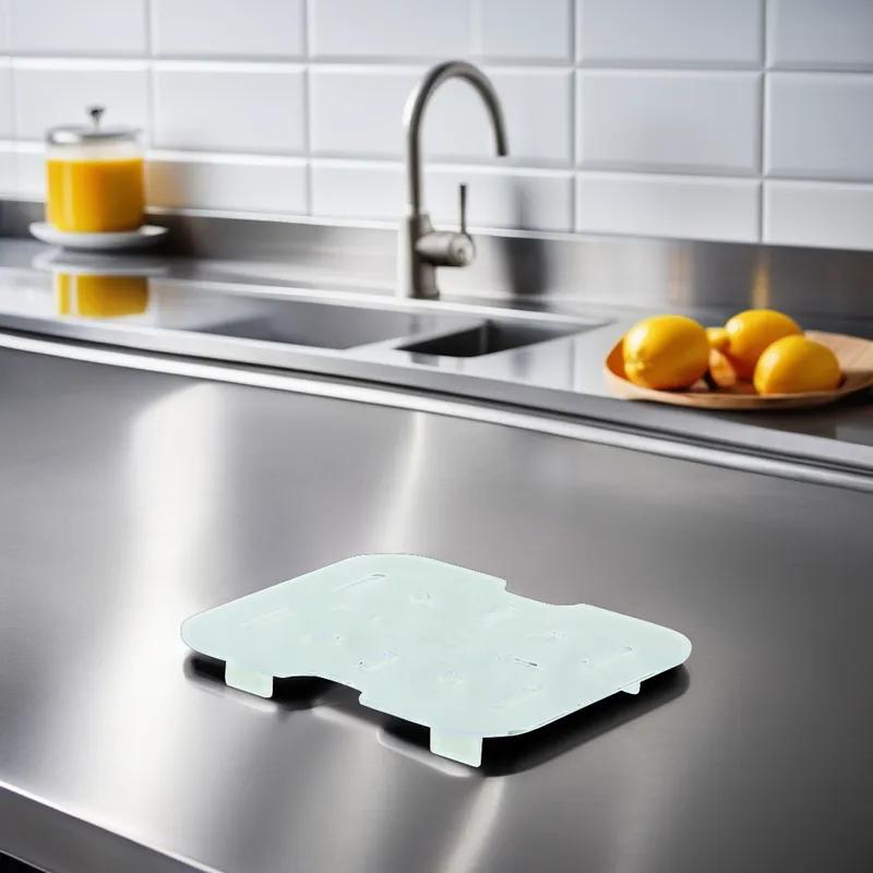 Shelf Drain 1/6 Size 4.5X1.875X0.5 IN Square Plastic 1/Each