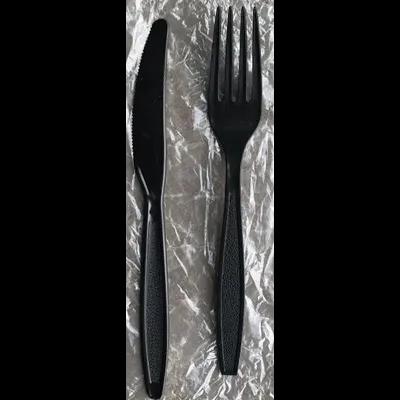 Victoria Bay 2PC Cutlery Kit PP Black Heavy Duty With Fork,Knife 500/Case