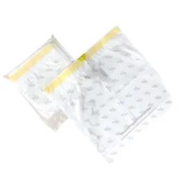 Menstrual Care Disposal Bag 16X2.5X16 IN White HDPE Drawstring Closure 50/Pack