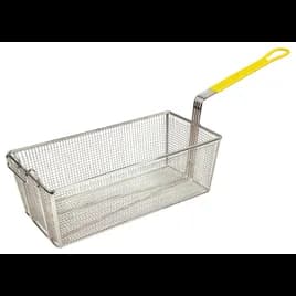 Fry Basket 17X8.25X6 IN Yellow Metal Wire 1/Each