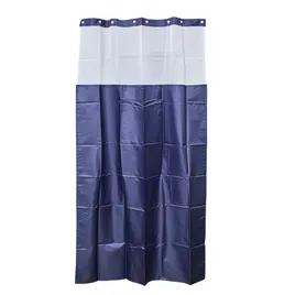 Shower Curtain 78X48 IN Navy White 1/Each