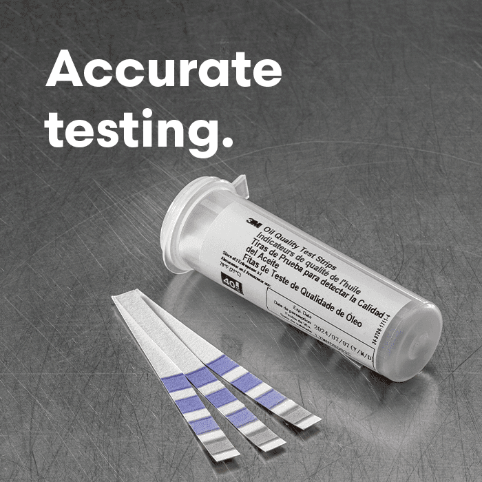 3M™ 1004 Oil Quality Test Strips 3.75X0.3 IN White 7% Free Fatty Acid Color Change 5 Second 160/Case