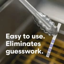 3M™ 1004 Oil Quality Test Strips 3.75X0.3 IN White 7% Free Fatty Acid Color Change 5 Second 160/Case