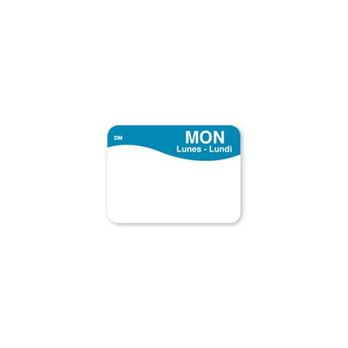 Monday Label 1X1 IN Dissolvable Trilingual 1000/Roll