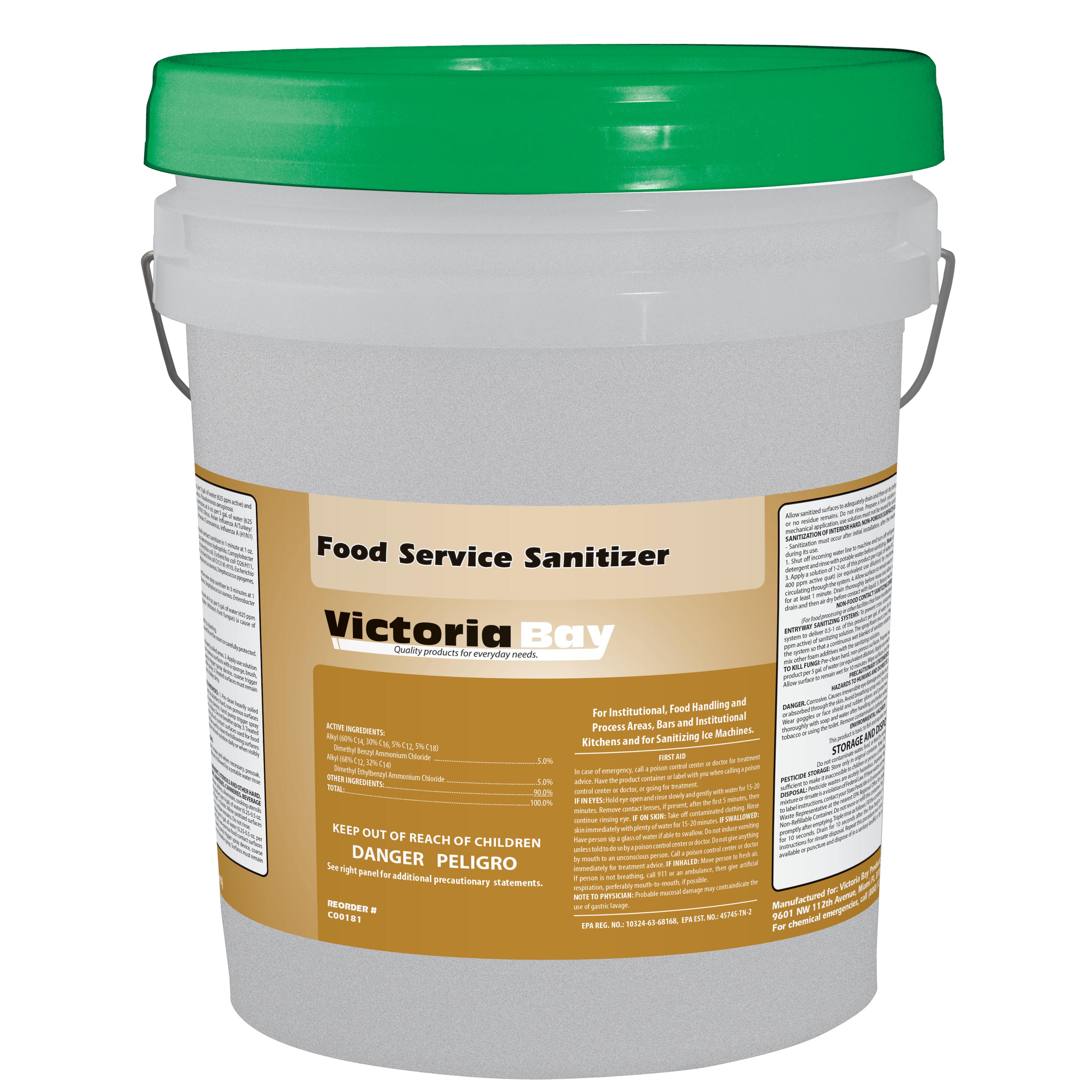Victoria Bay Food Service Sanitizer 5 GAL 1/Pail