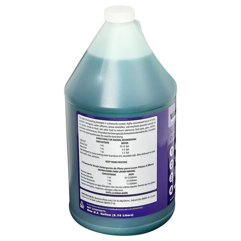 Victoria Bay Sparkle Green Dish Detergent 1 GAL 4/Case