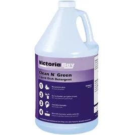 Victoria Bay Clean N’ Green Liquid Dish Detergent 1 GAL 4/Case